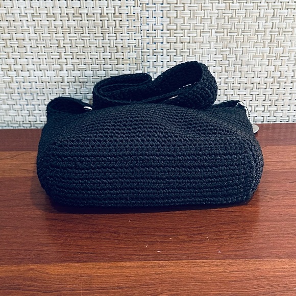 VTG 2000s Black The Sak Crochet Shoulder Bag #2 - Picture 12 of 12